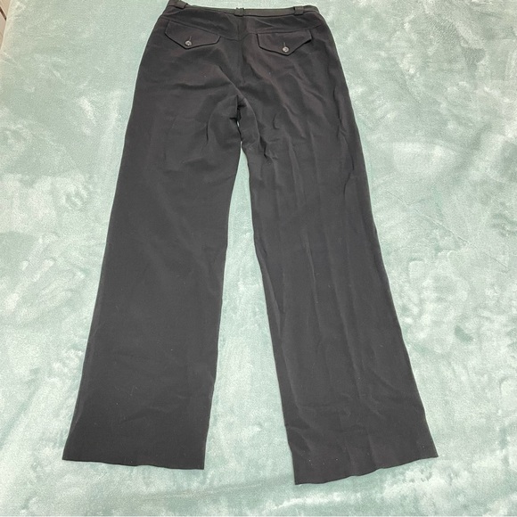 Piazza Sempione Pants High Waisted  Wide Leg Wool Blend Black Size IT 40… - Picture 11 of 12